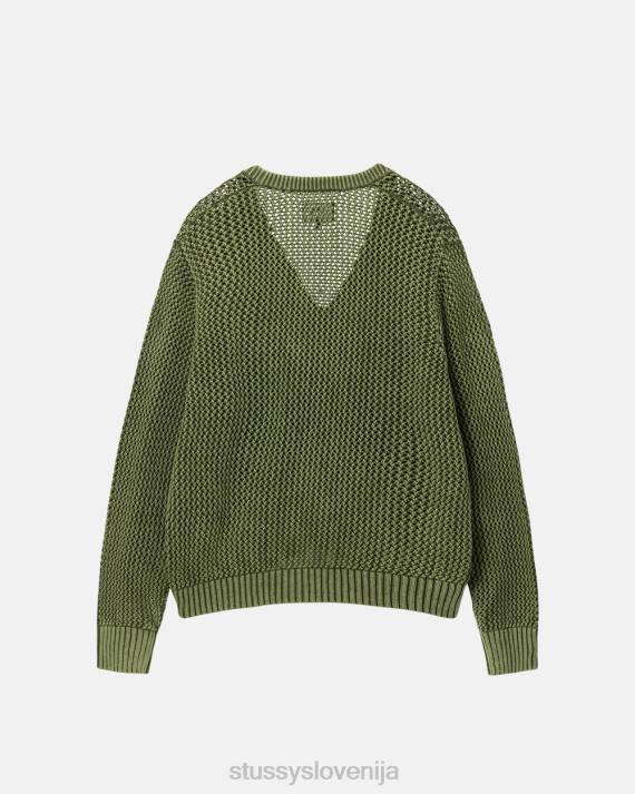 STUSSY 8XB0259 olivno pletenine uniseks jopica ohlapnega kroja