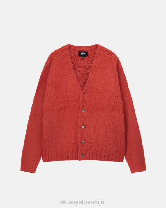 STUSSY 8XB0262 rdeča pletenine uniseks brušena jopica