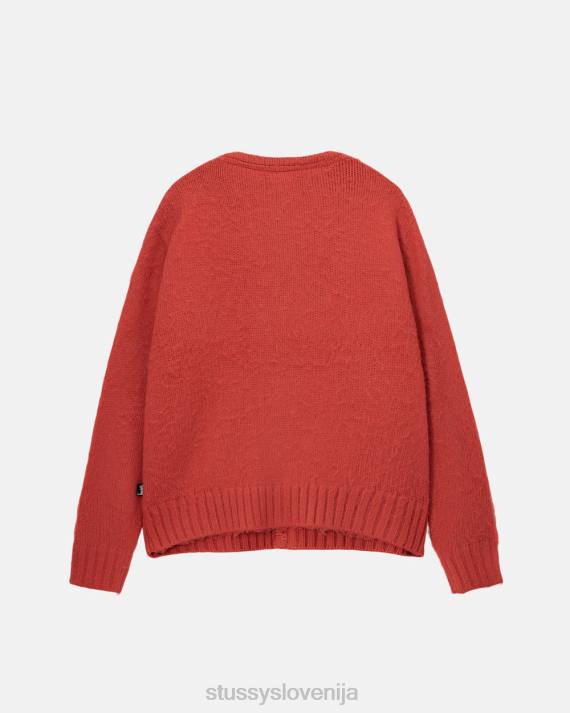STUSSY 8XB0262 rdeča pletenine uniseks brušena jopica