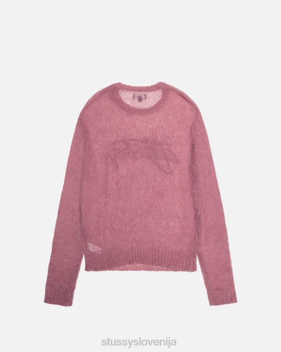 STUSSY 8XB0264 slezasta pletenine uniseks ohlapno pleten pulover z logotipom