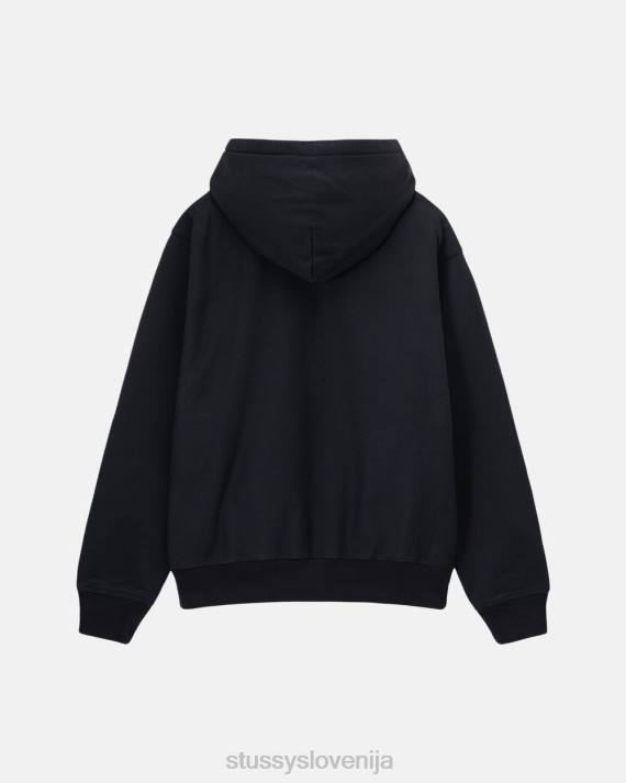 STUSSY 8XB0134 Črna potenje uniseks pulover s kapuco z logotipom na zalogi