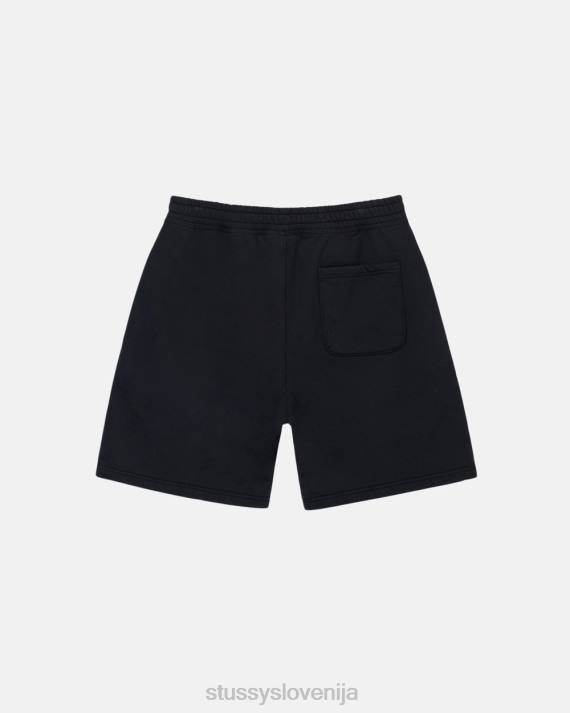 STUSSY 8XB0135 Črna potenje uniseks prebarvan logotip zaloge, kratek