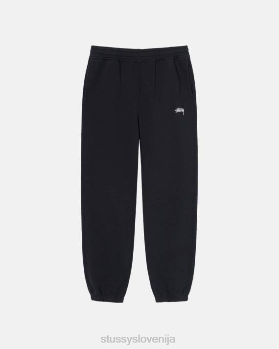 STUSSY 8XB0136 Črna potenje uniseks trenirka z logotipom prebarvane zaloge
