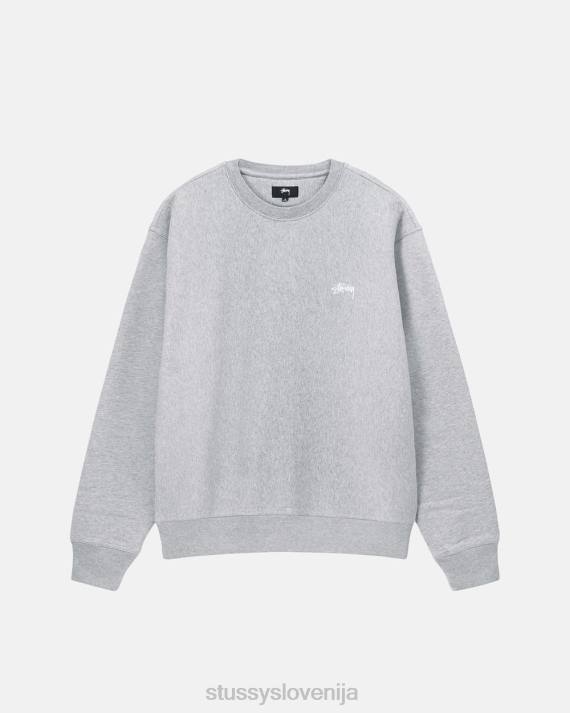 STUSSY 8XB0137 sivo vresje potenje uniseks delniški logotip posadke