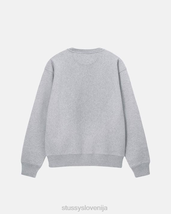 STUSSY 8XB0137 sivo vresje potenje uniseks delniški logotip posadke