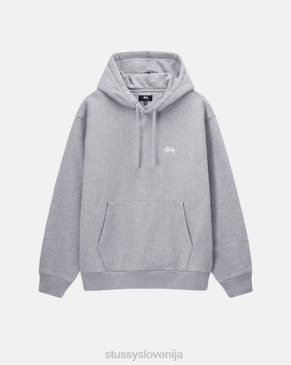 STUSSY 8XB0138 sivo vresje potenje uniseks pulover z logotipom na zalogi