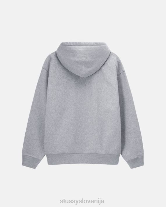 STUSSY 8XB0138 sivo vresje potenje uniseks pulover z logotipom na zalogi