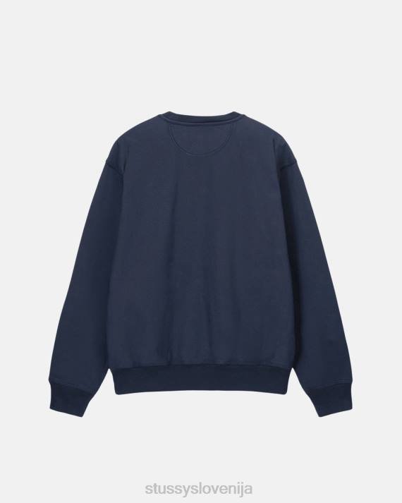 STUSSY 8XB0142 mornarica potenje uniseks posadka z logotipom prebarvane zaloge