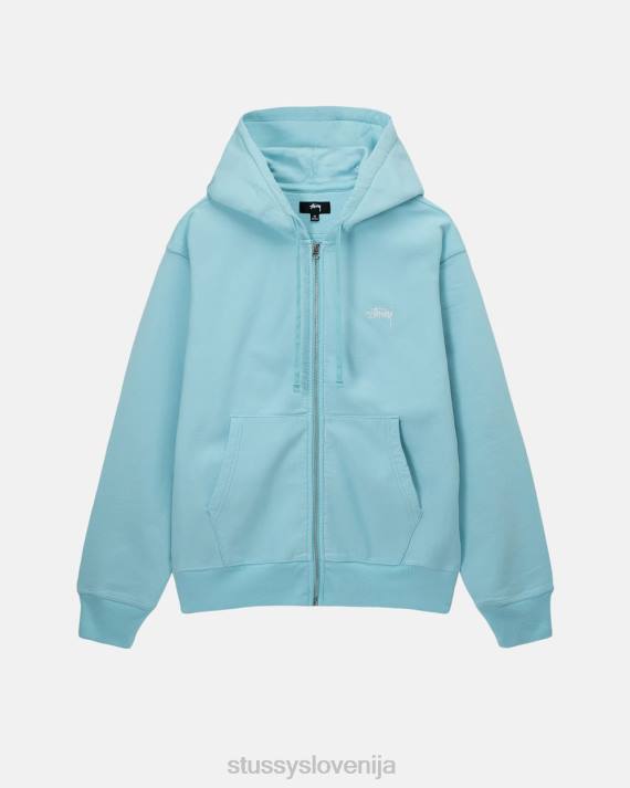 STUSSY 8XB0147 modra potenje uniseks pulover s kapuco z logotipom na zalogi