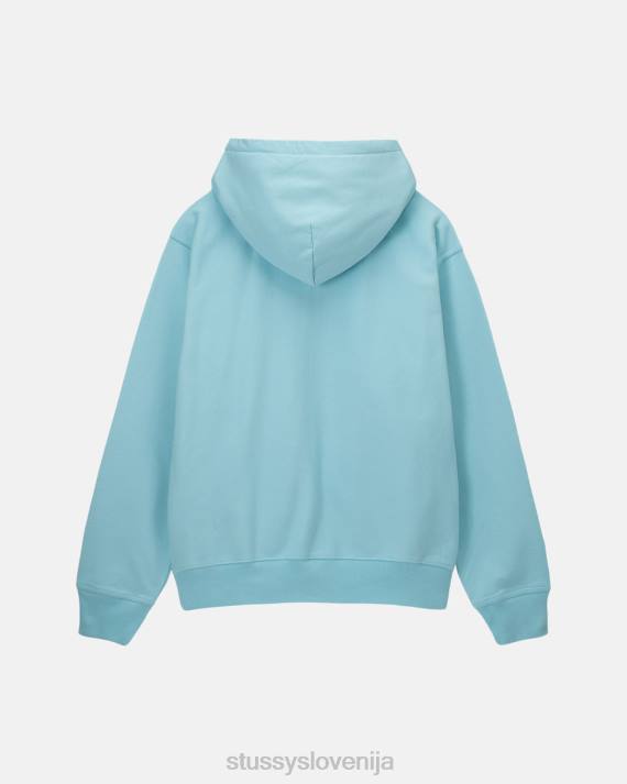 STUSSY 8XB0147 modra potenje uniseks pulover s kapuco z logotipom na zalogi