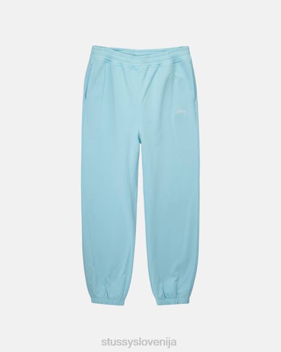 STUSSY 8XB0149 modra potenje uniseks trenirka z logotipom prebarvane zaloge