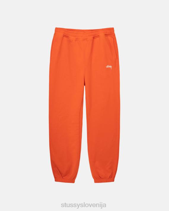 STUSSY 8XB0153 oranžna potenje uniseks trenirka z logotipom prebarvane zaloge