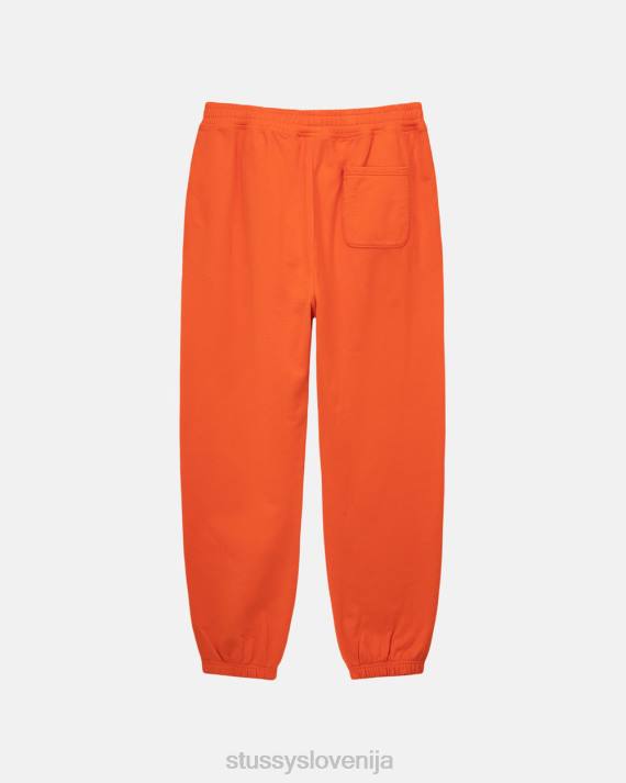 STUSSY 8XB0153 oranžna potenje uniseks trenirka z logotipom prebarvane zaloge