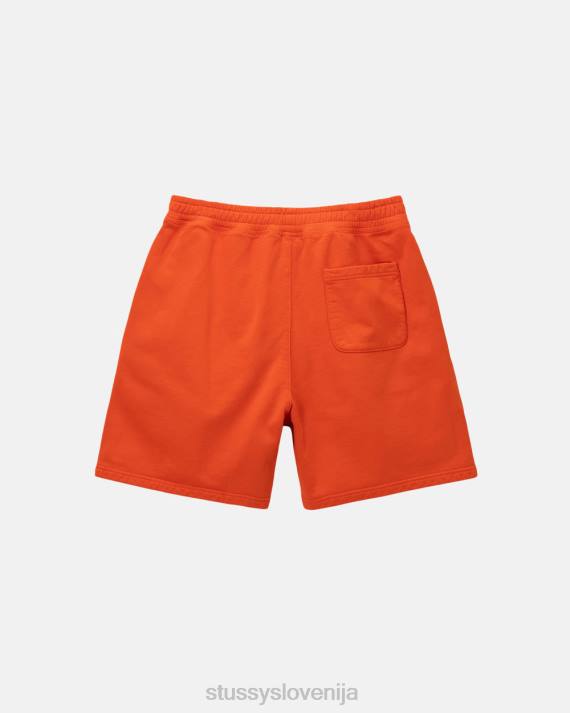 STUSSY 8XB0154 oranžna potenje uniseks prebarvan logotip zaloge, kratek