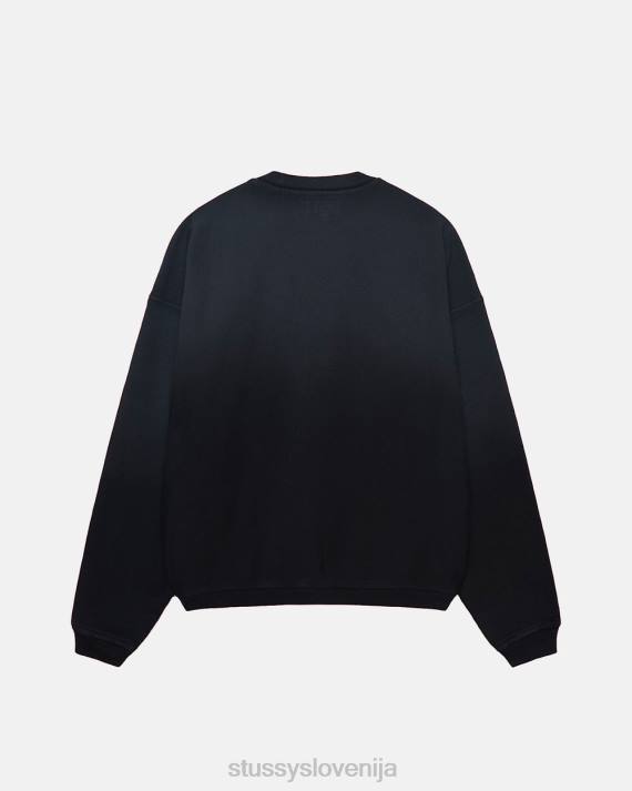 STUSSY 8XB0158 Črna potenje uniseks predimenzionirana posadka
