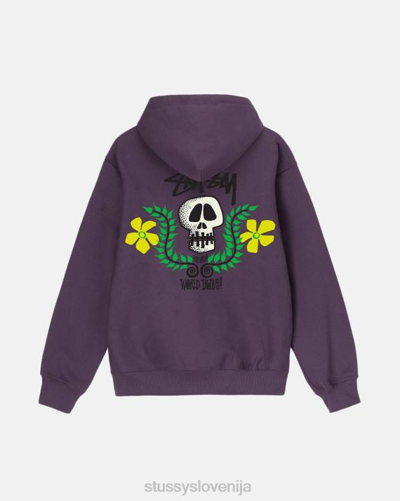 STUSSY 8XB0179 grozdje potenje uniseks pulover s kapuco z lobanjim grbom