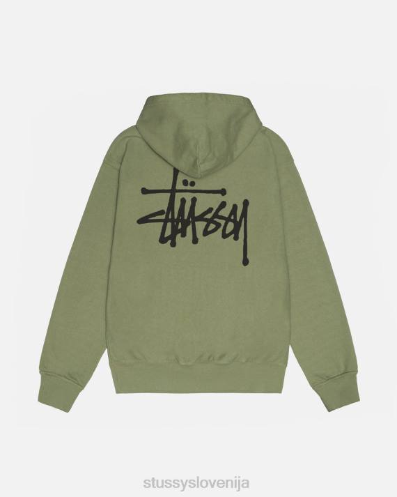 STUSSY 8XB0190 artičoke potenje uniseks osnovni pigmentno obarvan pulover s kapuco