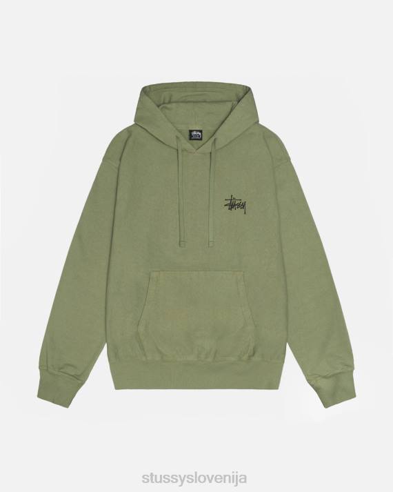 STUSSY 8XB0190 artičoke potenje uniseks osnovni pigmentno obarvan pulover s kapuco