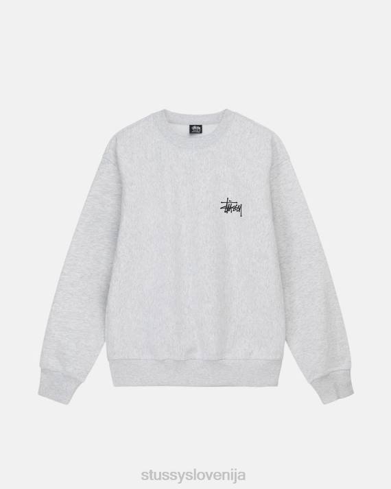 STUSSY 8XB0192 pepelna vresa potenje uniseks osnovna posadka