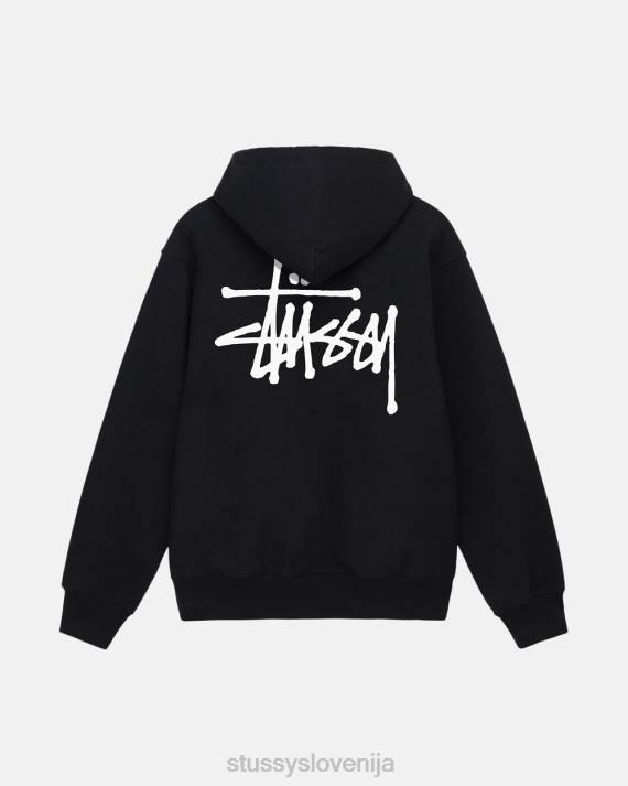 STUSSY 8XB0196 Črna potenje uniseks osnovni pulover s kapuco