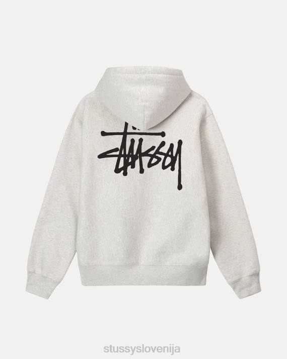 STUSSY 8XB0198 pepelna vresa potenje uniseks osnovni pulover s kapuco