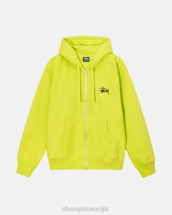 STUSSY 8XB0204 ključno apno potenje uniseks osnovni pulover s kapuco na zadrgo