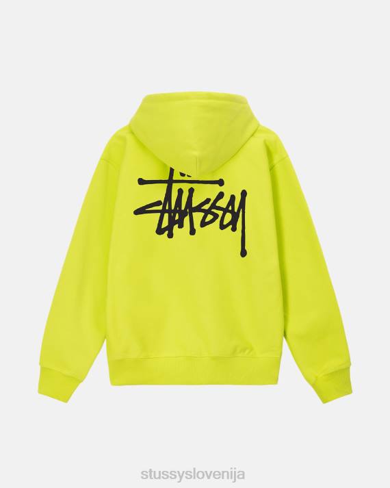 STUSSY 8XB0204 ključno apno potenje uniseks osnovni pulover s kapuco na zadrgo