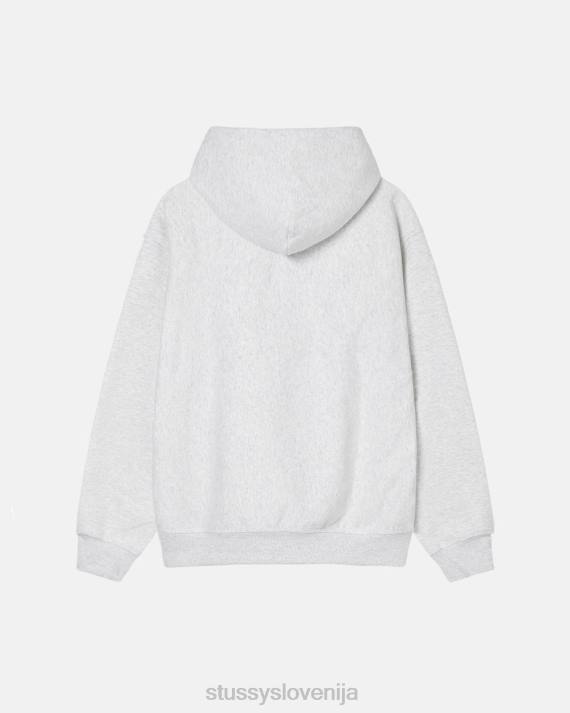 STUSSY 8XB0205 pepelna vresa potenje uniseks pulover s kapuco z logotipom na zalogi