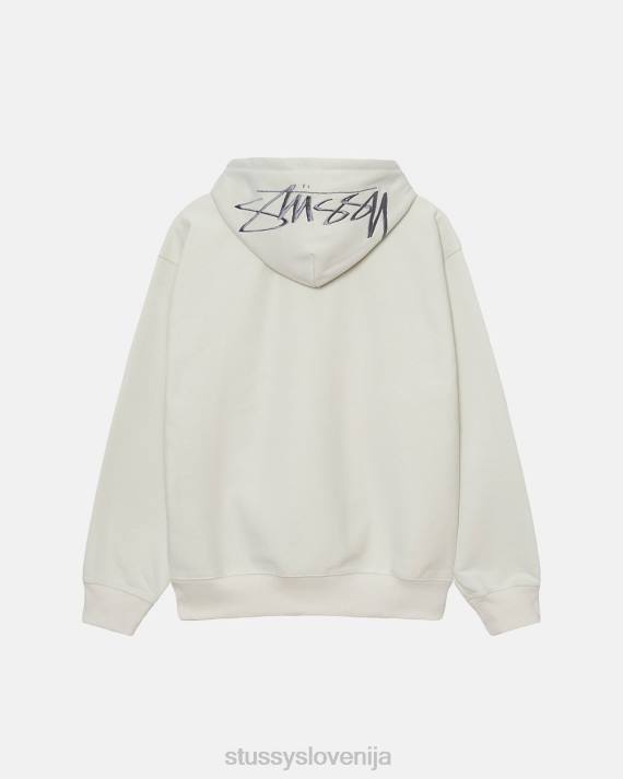 STUSSY 8XB0208 kamen potenje uniseks pulover s kapuco z našitki na hrbtu