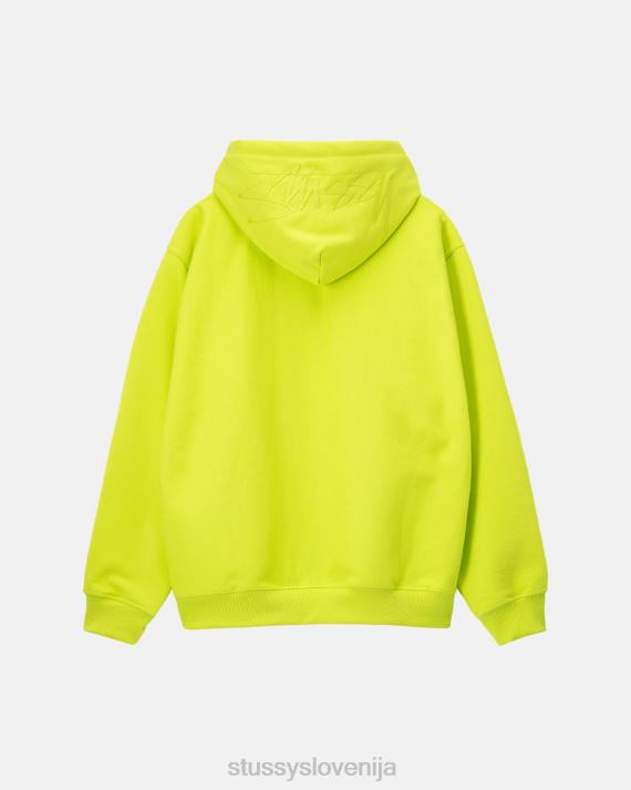 STUSSY 8XB0209 ključno apno potenje uniseks pulover s kapuco z našitki na hrbtu