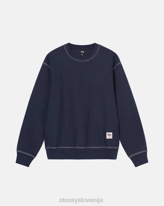STUSSY 8XB0218 mornarica potenje uniseks ekipa za etikete s kontrastnimi šivi