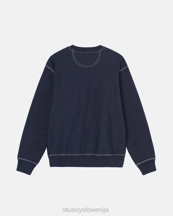 STUSSY 8XB0218 mornarica potenje uniseks ekipa za etikete s kontrastnimi šivi
