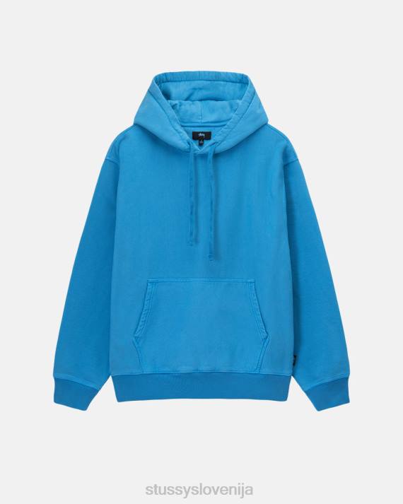 STUSSY 8XB0220 modra potenje uniseks pigmentno obarvan pulover s kapuco