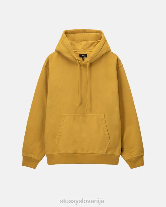 STUSSY 8XB0226 zlato potenje uniseks pigmentno obarvan pulover s kapuco