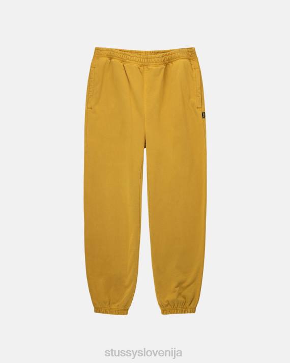 STUSSY 8XB0227 zlato potenje uniseks pigmentno obarvane hlače iz flisa
