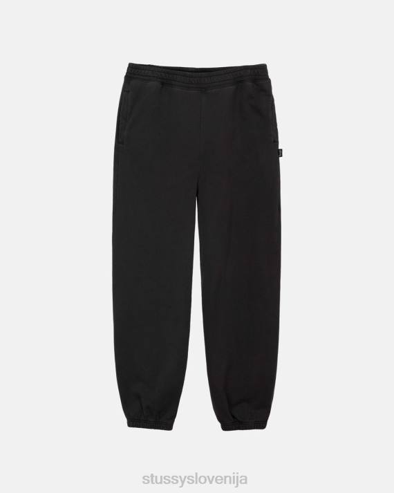 STUSSY 8XB0230 Črna potenje uniseks pigmentno obarvane hlače iz flisa
