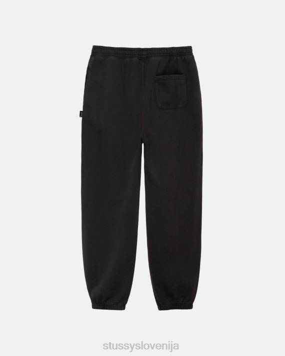 STUSSY 8XB0230 Črna potenje uniseks pigmentno obarvane hlače iz flisa