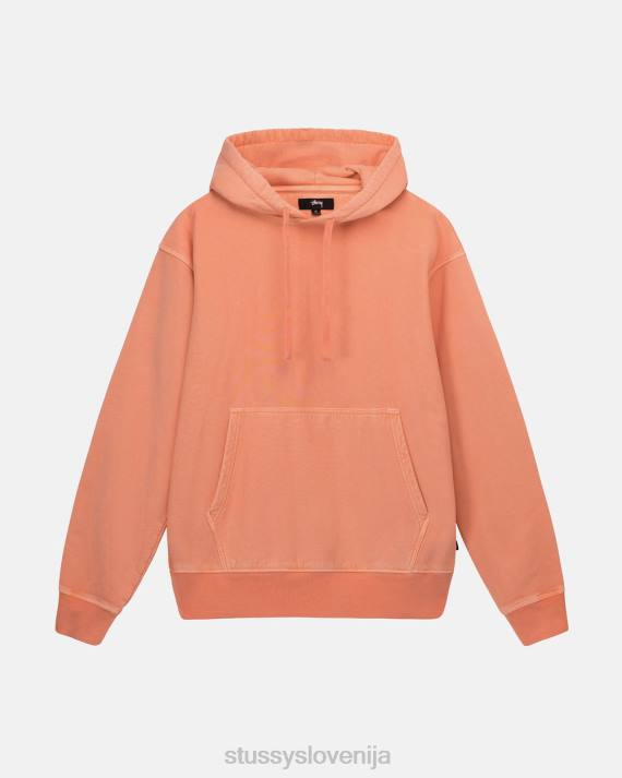 STUSSY 8XB0233 koral potenje uniseks pigmentno obarvan pulover s kapuco
