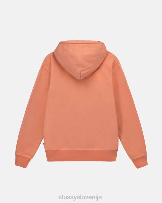 STUSSY 8XB0233 koral potenje uniseks pigmentno obarvan pulover s kapuco