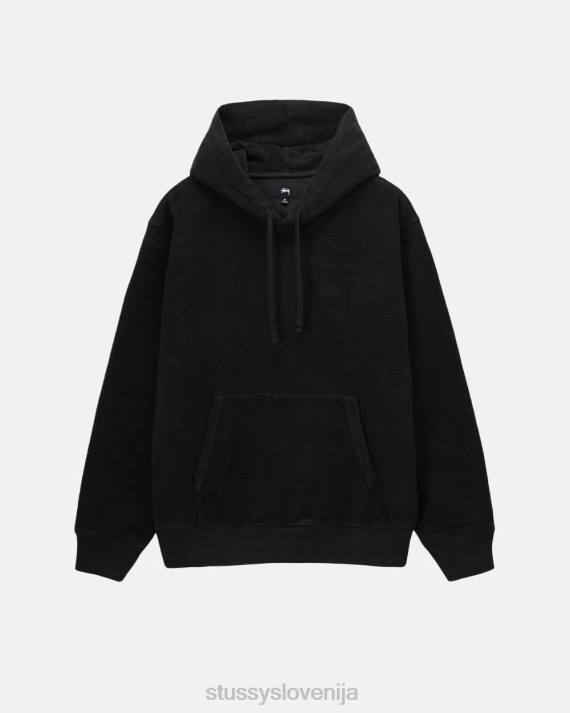 STUSSY 8XB0237 Črna potenje uniseks pulover iz flisa navznoter