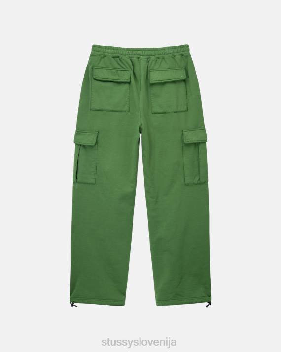 STUSSY 8XB0242 zelena potenje uniseks športne tovorne hlače iz flisa