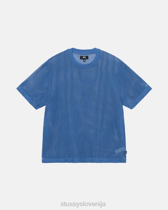 STUSSY 8XB0507 oceansko modra top & srajce uniseks bombažna mreža ss crew