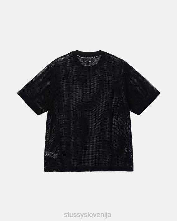 STUSSY 8XB0509 Črna top & srajce uniseks bombažna mreža ss crew