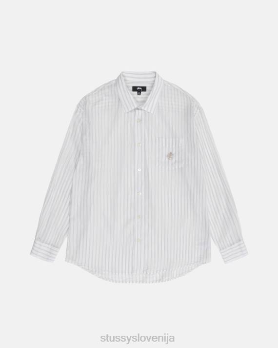 STUSSY 8XB0517 bela top & srajce uniseks lahka klasična srajca