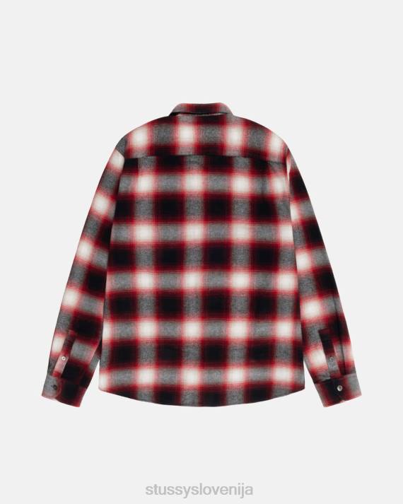 STUSSY 8XB0519 rdeča top & srajce uniseks karirasta srajca