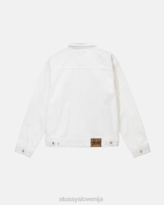 STUSSY 8XB0348 kost vrhnja oblačila uniseks prebarvana delovna jakna z zadrgo