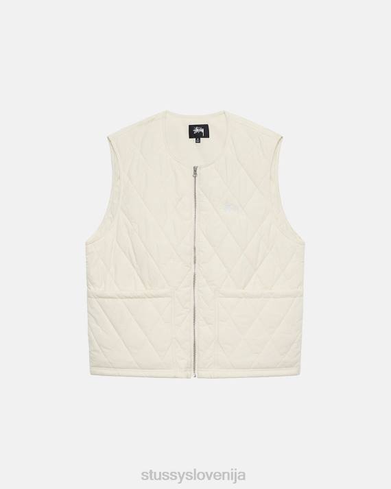 STUSSY 8XB0349 krema vrhnja oblačila uniseks diamantno prešit telovnik