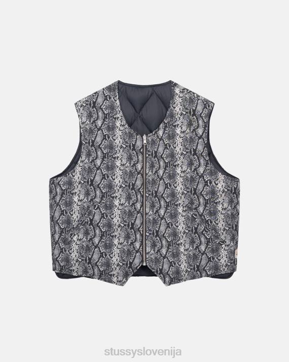 STUSSY 8XB0353 kost vrhnja oblačila uniseks reverzibilni jopič iz pitona