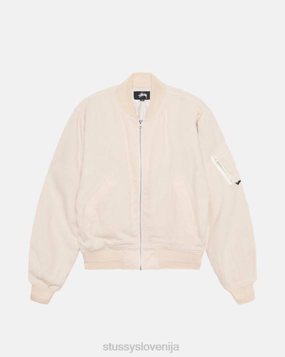 STUSSY 8XB0356 naravno vrhnja oblačila uniseks laneni plažni bombnik