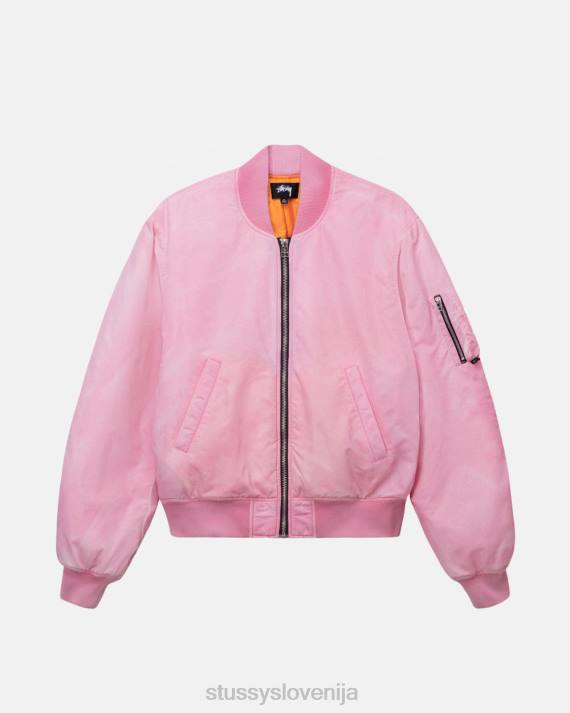STUSSY 8XB0357 roza vrhnja oblačila uniseks bombaž iz barvanega najlona